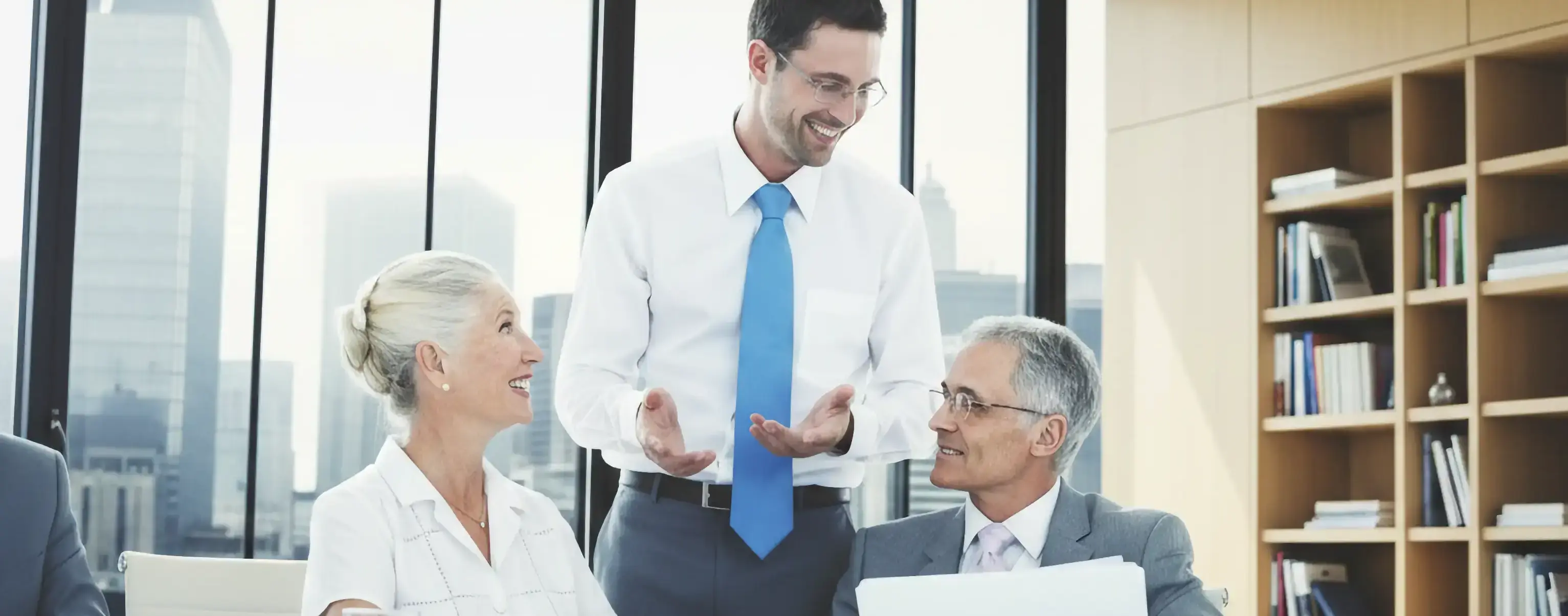 Scene from a corporate meeting